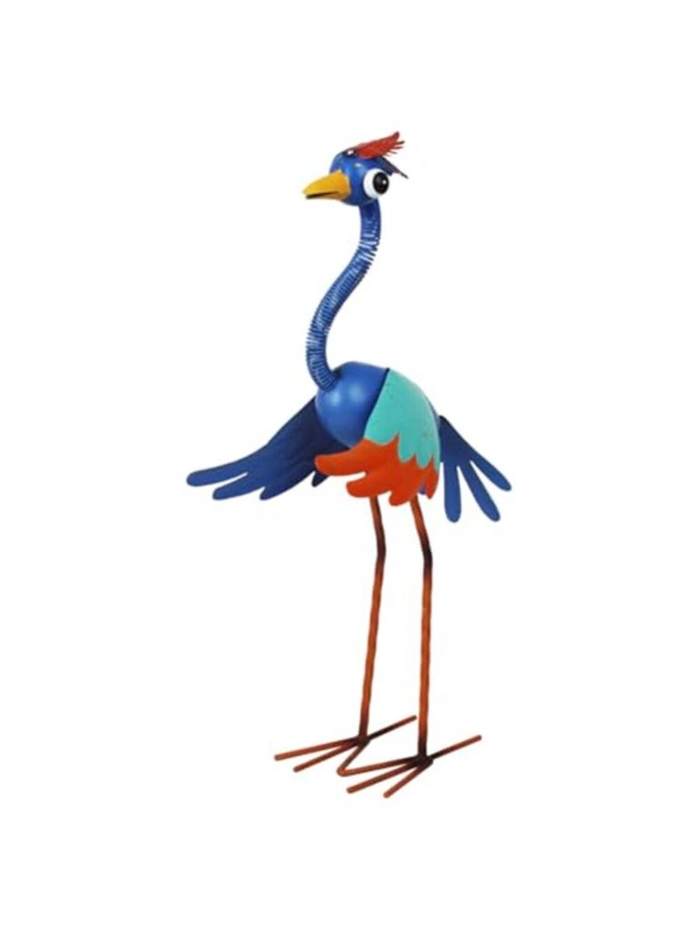 New Metal Wacky Heron Garden Statue for Patio, Backyard, Lawn